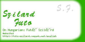 szilard futo business card
