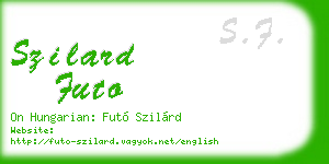 szilard futo business card